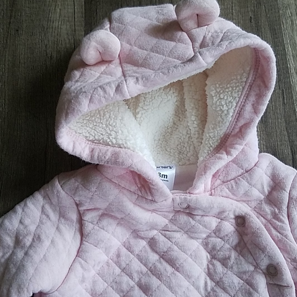 Carters & Laura Ashley Pink Winter Onsie Prams - Picture 11 of 13